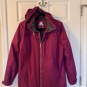 ZeroXposur Women's Burgundy Hooded Jacket